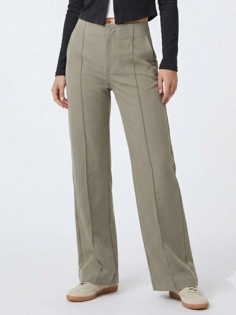 Vuori Meta Wideleg Pant in Taupe VW4035